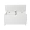 YOFE White Wooden Storage Organizing Kids Toy Box/Bench/Chest with Safety  Hinged Lid for Ages 3+ Children CamyWE-GI35863W808-SE01 - The Home Depot