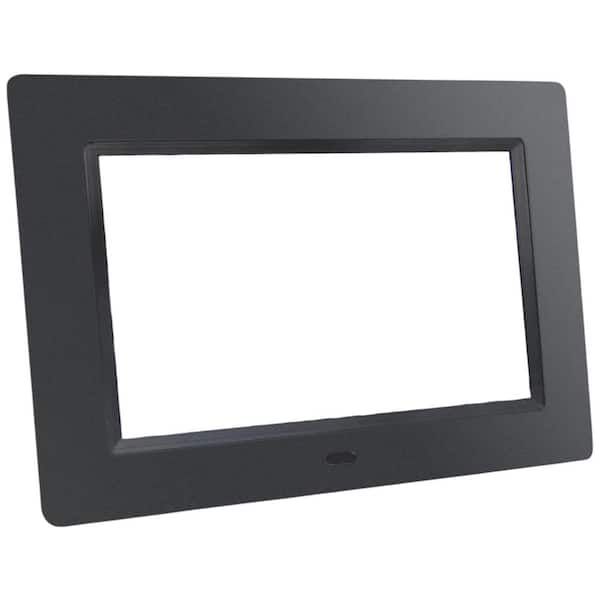 Lukyamzn 7 in. Digital Photo Frame with 16:9 HD LCD Screen, Remote Control, Auto Slideshow, Calendar and Clock in Black