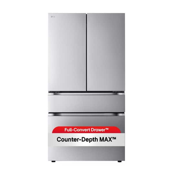 LG 26 cu. ft. SMART Counter Depth MAX French Door Refrigerator with Internal Water Dispenser in PrintProof Stainless Steel