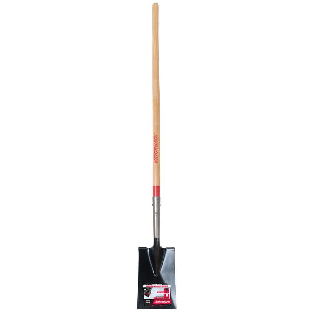 Razor-Back 48 in. Wood Handle Border Spade 46200 - The Home Depot