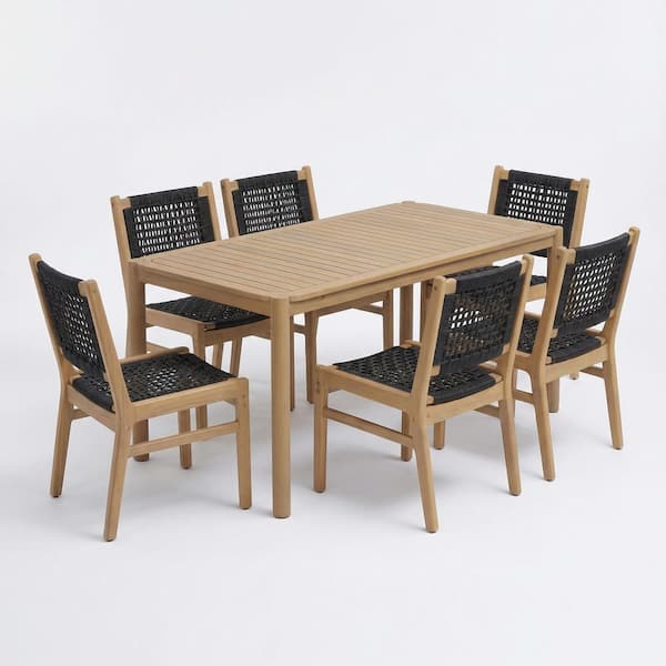CHRISTOPHER KNIGHT HOME Vidar 7-Piece Rectangle Teak Solid Wood
