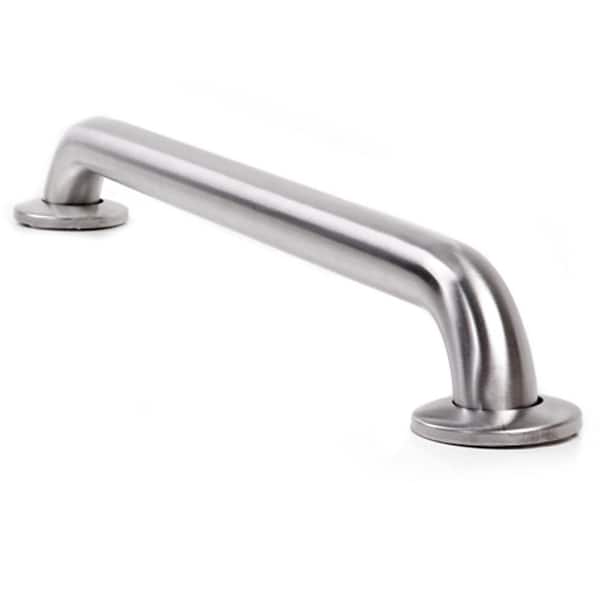 ARISTA 32 in. x 1-1/4 in. Concealed Screw Grab Bar in Brushed Stainless Steel
