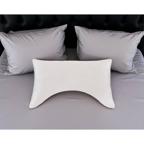 Cotton Wool Hypoallergenic Ergonomic Queen Size Bed Pillow