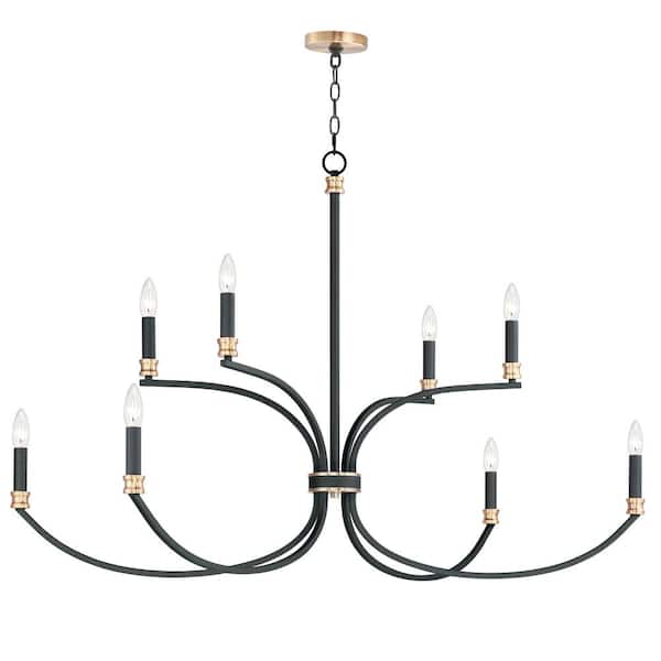 Charlton 8-Light Black Chandelier