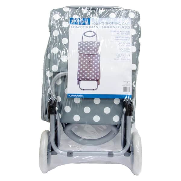 pop Menstruatie Pilfer 2-Wheel Foldable Rolling Shopping Cart Walker Rollator with Detachable Bag  LF533 - The Home Depot