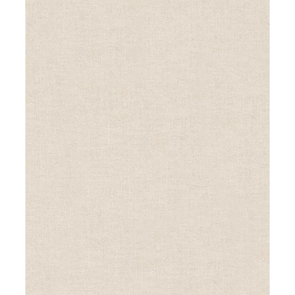 Unbranded Weave Texture Beige-Brown Matte Finish Vinyl on Non-Woven Non-Pasted Wallpaper Roll