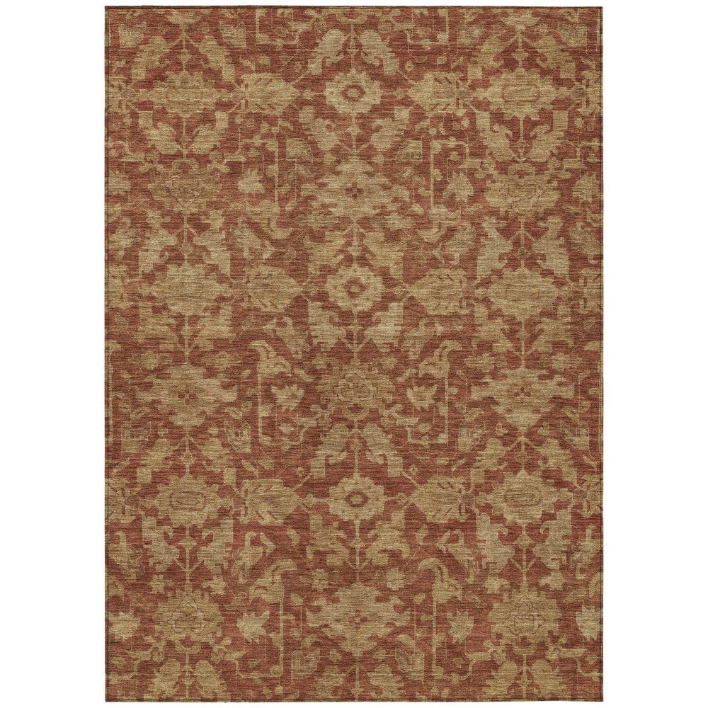 Chantille Machine Washable Indoor/Outdoor Abstract ACN2358 Paprika 9 ft. x 12 ft. Area Rug price history on PriceWatchPro