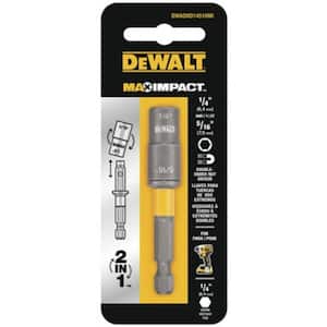 MAX IMPACT 1/4 in. and 5/16 in. Double-Ended Detachable Carbon Steel Nut Driver Set (2-Piece)