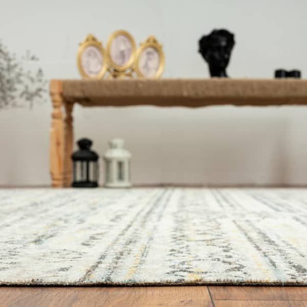 9 ft. x 13 ft. Beige/Gray 24-Seven Area Rug