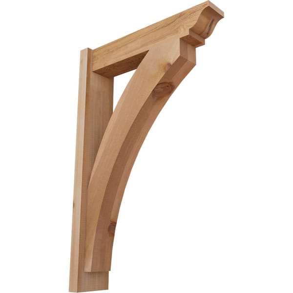 Ekena Millwork 6 in. x 34 in. x 22 in. Western Red Cedar Thorton Traditional Smooth Outlooker