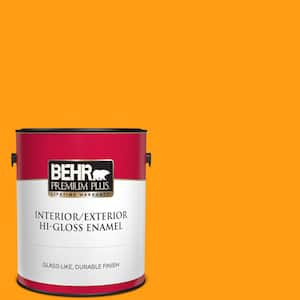 1 gal. #S-G-290 Orange Peel Hi-Gloss Enamel Interior/Exterior Paint