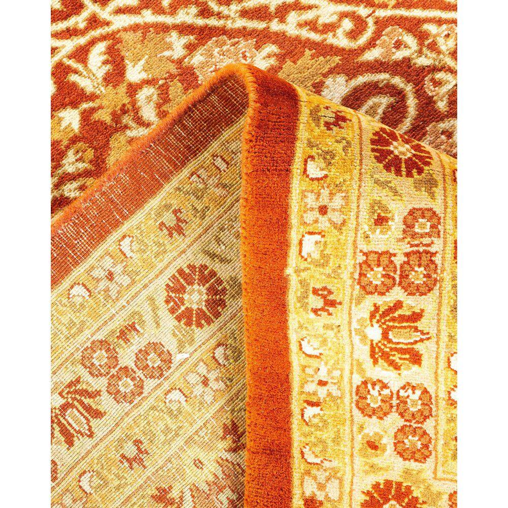 Handmade Red and Beige Wool Oriental 8' x 10' Rug