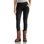 Women's X-Large Short Black Nylon/Spandex Force Fitted Midweight Utility Legging Work Pant