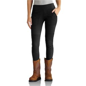 WOMEN'S SMALL BLACK NYLON/SPANDEX FORCE FITTED MIDWEIGHT UTILITY LEGGING WORK PANT