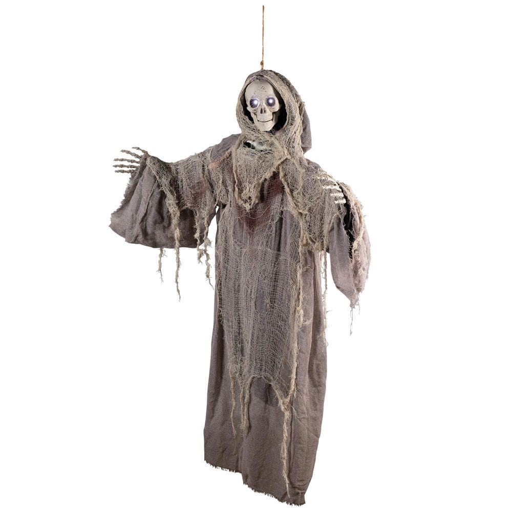 Lighted Touch Activated Hanging Death Reaper Halloween Decoration - 36 in. price history on PriceWatchPro