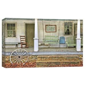 10 in. x 12 in. ''Farm House Front Porch'' Printed Canvas Wall Art