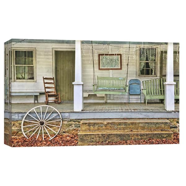 PTM Images 10 in. x 12 in. ''Farm House Front Porch'' Printed Canvas Wall Art