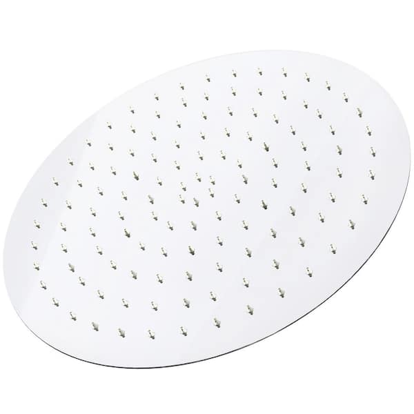 Novatto 1-Spray Patterns with 2.5 GPM 12 in. Round Wall Mount Rain Fixed Shower Head in Chrome