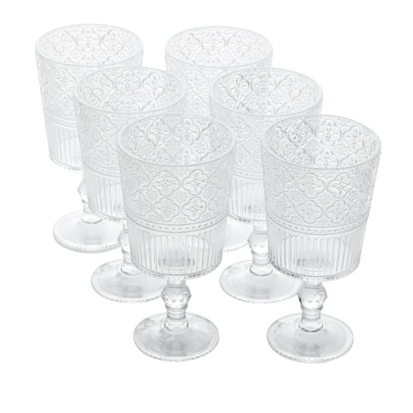 Certified International Victoria 14 oz. Clear Acrylic All Purpose Goblet (Set of 6)