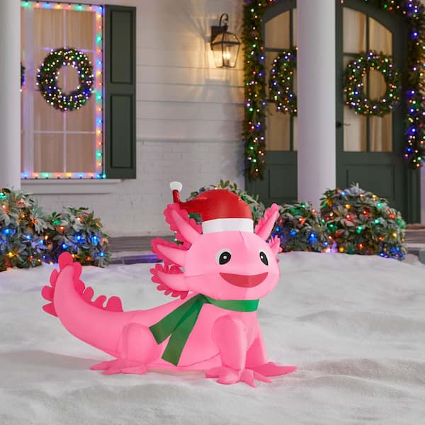 3 ft LED Axolotl Airblown Inflatable I5