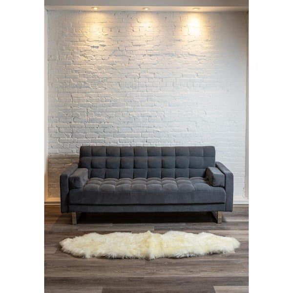New Zealand Natural 2 ft. x 6 ft. Double Sheepskin Runner Rug