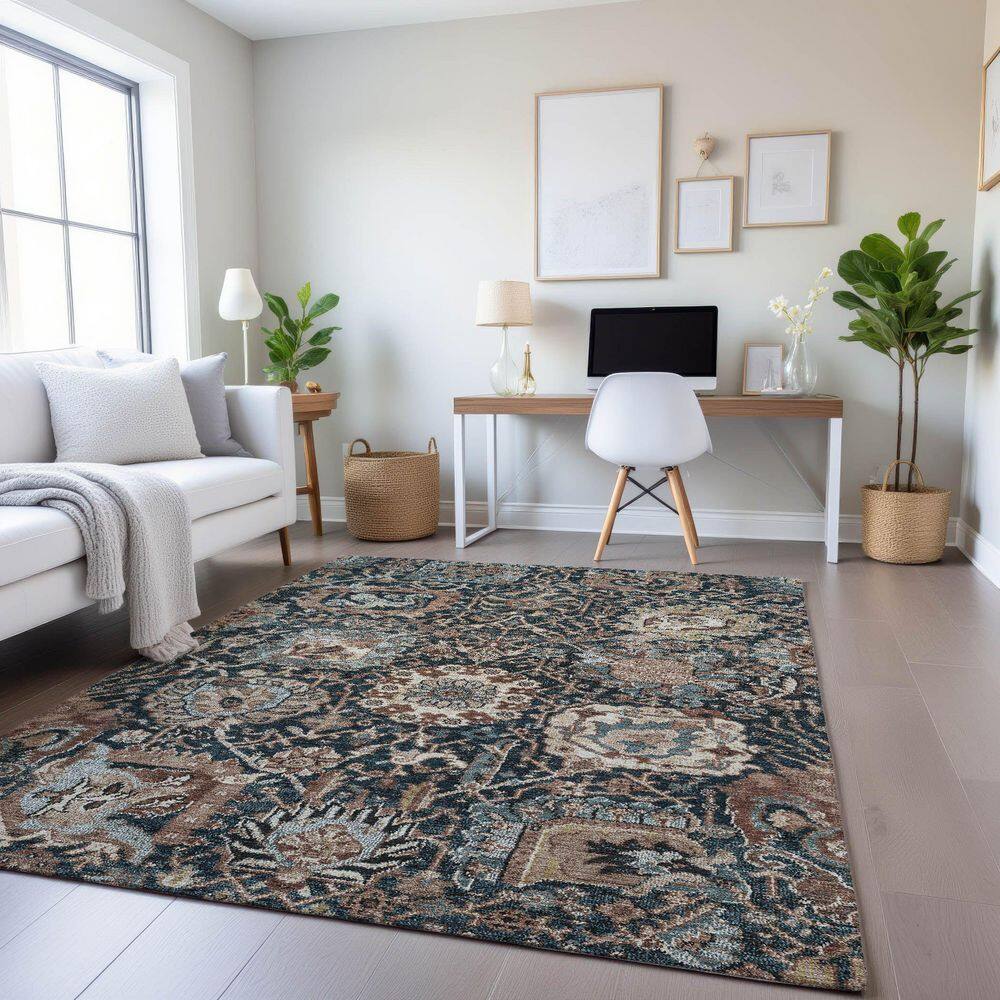 Mayfield Premium Machine Washable Abstract AMF1320 Taupe 5 ft. x 7 ft. 6 in. Area Rug price history on PriceWatchPro