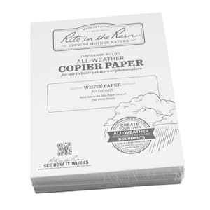 All-Weather 8-1/2 in. x 11 in. 100 lbs. Printer Paper, White (250-Sheet Pack)