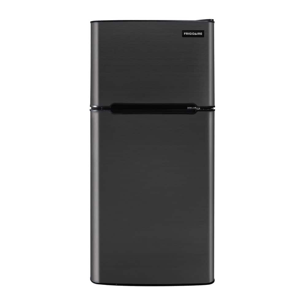 ARCTIC CHEF 4.5 cu. ft. 2 Door Mini Fridge in Black Stainless Steel