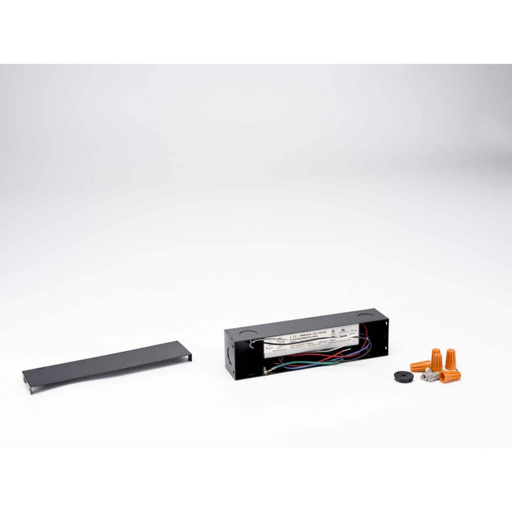 Black Plastic 24V Under Cabinet Tape Power Supply with 40W Dimmable Driver