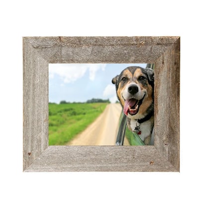 Rustic Farmhouse 5 in. x 7 in. Weathered Gray Reclaimed Picture Frame (1.5 in. Molding)