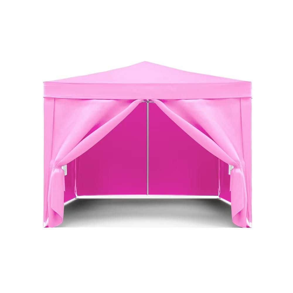 10 ft. x 10 ft. Outdoor Folding Portable Tent with 4-Removable Side Walls f