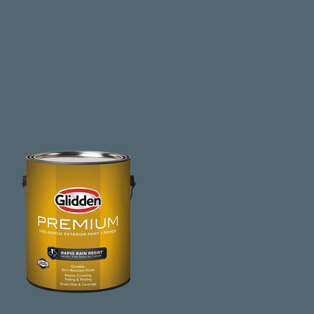 Glidden Premium 1 gal. #PPG1153-6 Silent Night Satin Exterior