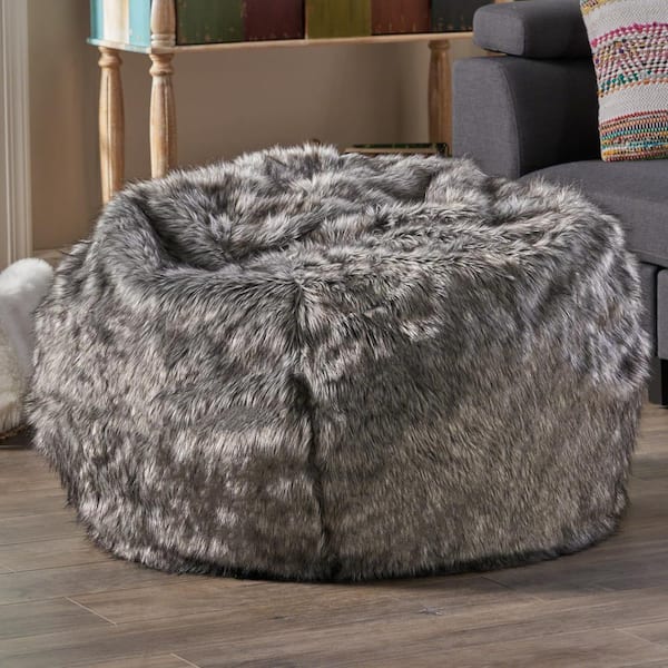 Quality Kids Memory Foam Bean Bag with Washable Removable Cover 3ft (ash), Gray