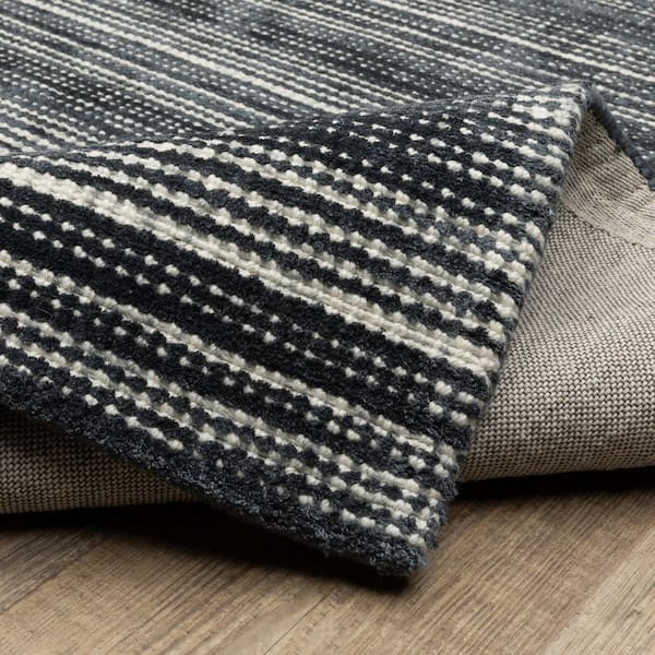 2 X 8 Black Oriental Washable Area Rug Runner Rug