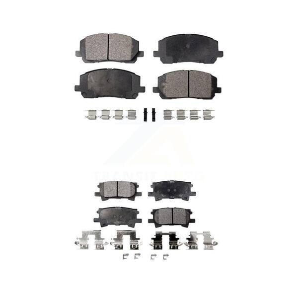 TEC Front Rear Ceramic Brake Pads Kit For Toyota Highlander KTC-100451