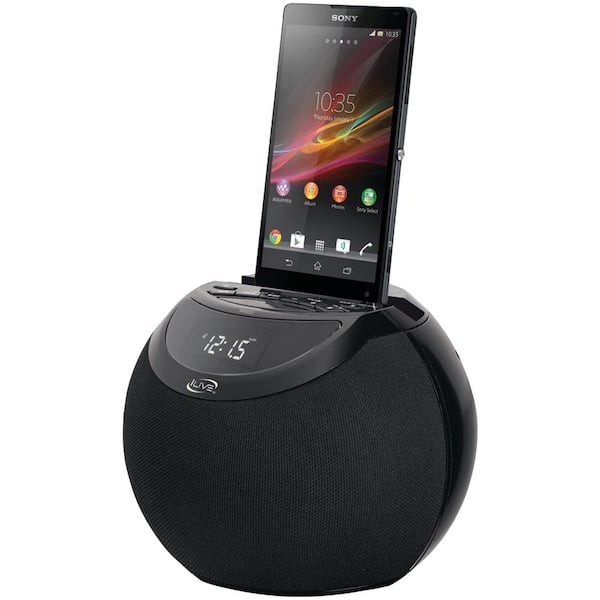 iLive Bluetooth Dual Alarm Clock Radio in Black