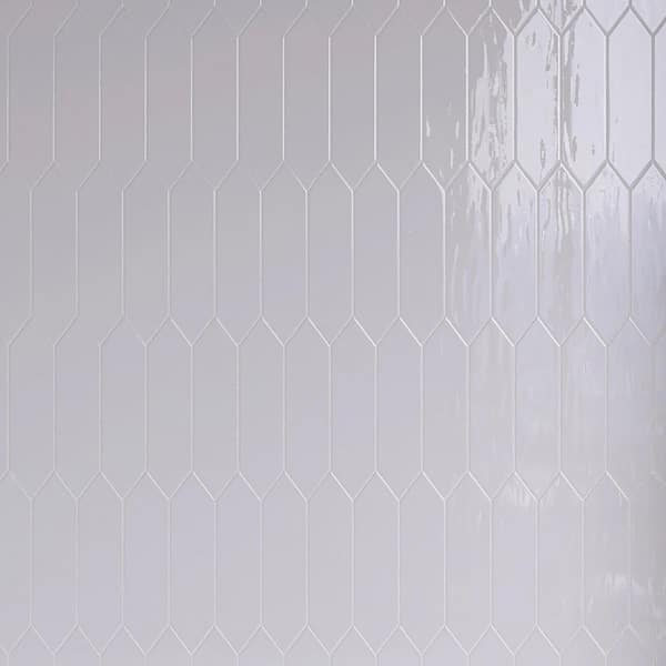 MOLOVO Atlanta White 2.95 in. X 11.81 in. Glossy Ceramic Picket Wall Tile (8.07 sq. ft. /Case)