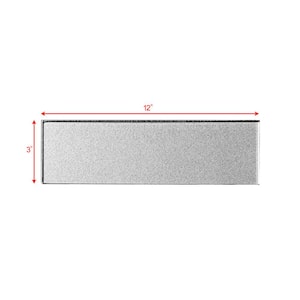 Transitional Design Glossy Silver Subway 3 in. x 12 in. Glass Backsplash Wall Tile (14 sq. ft./Case)