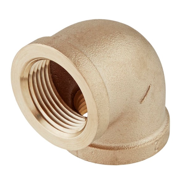 1 in. FIP 90-Degree Red Brass Elbow Fitting
