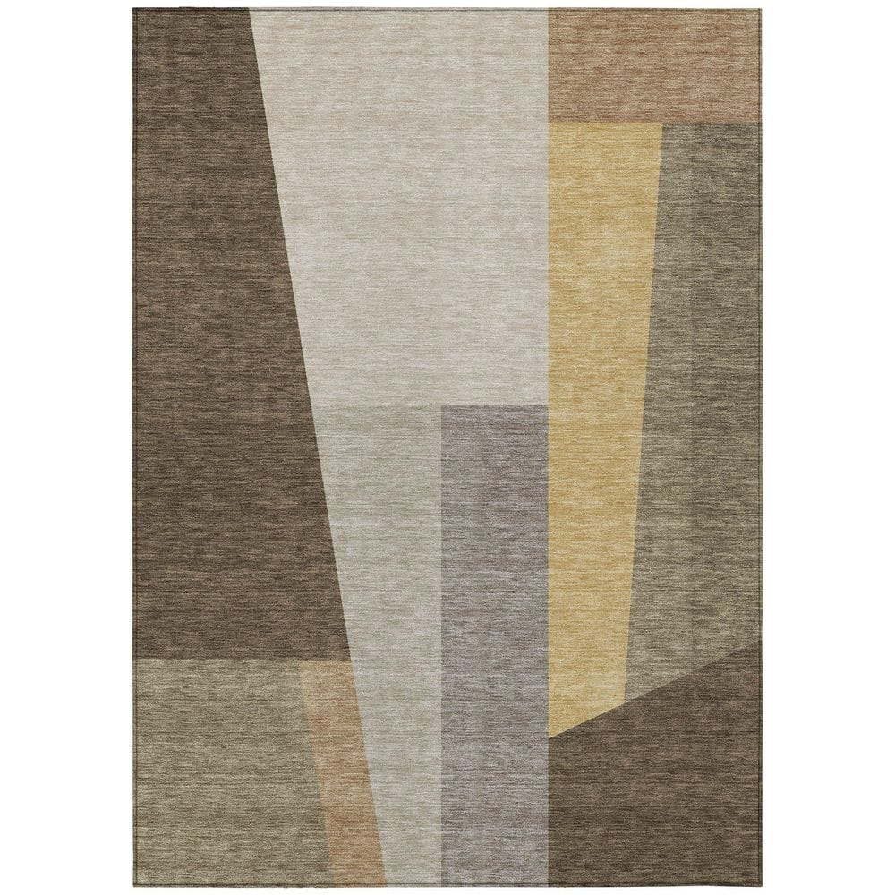 Chantille Machine Washable Indoor/Outdoor Abstract ACN2446 Chocolate 10 ft. x 14 ft. Area Rug price history on PriceWatchPro