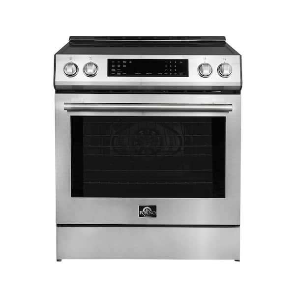 Forno Espresso Donatello 30 in. Slide-In Induction Range Stainless-Steel 4 Element