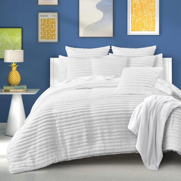 Unbranded Darcy White Polyester Twin/Twin Xl 2Pc. Comforter Set