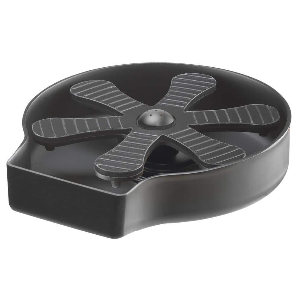 Matte Black Brass Kitchen Sink Glass Rinser