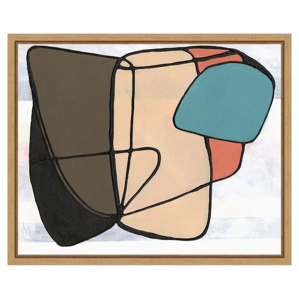 Amanti Art Future Modern II by Vanna Lam 1 Piece Floater Frame Canvas Giclee Abstract Art Print 16 in. x 20 in.