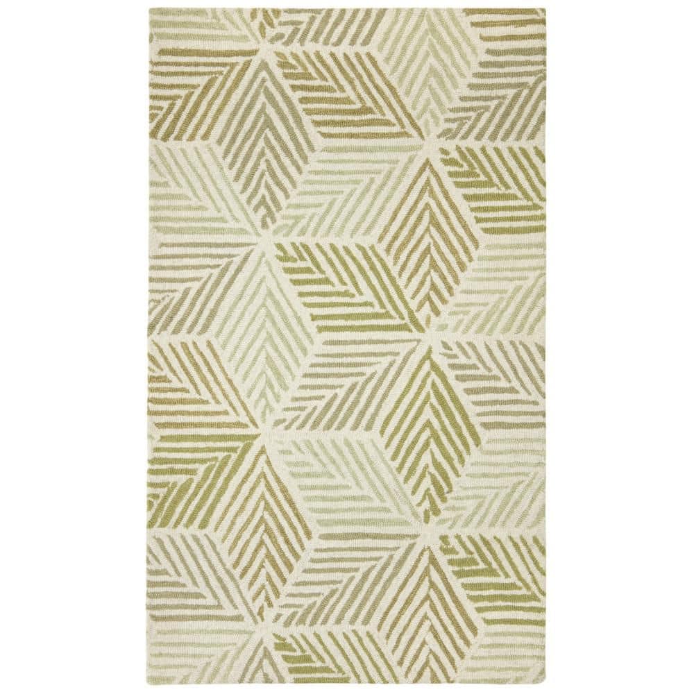 Karari Hand Hooked Wool Moss 10 ft. x 14 ft. Indoor Area Rug price history on PriceWatchPro