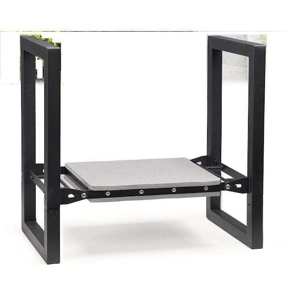 Heavy-Duty Folding Garden Kneeler Seat with Handle, No-Assembly Steel Frame and Detachable Tool Bags