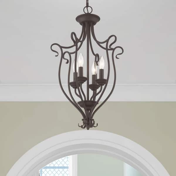 AVIANCE LIGHTING Garrett 4 Light Bronze Mini Chandelier HD44081