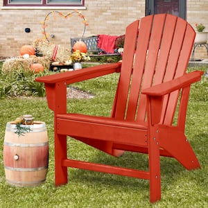 Classic Composite Red of Adirondack Chair Sectional Seating Set