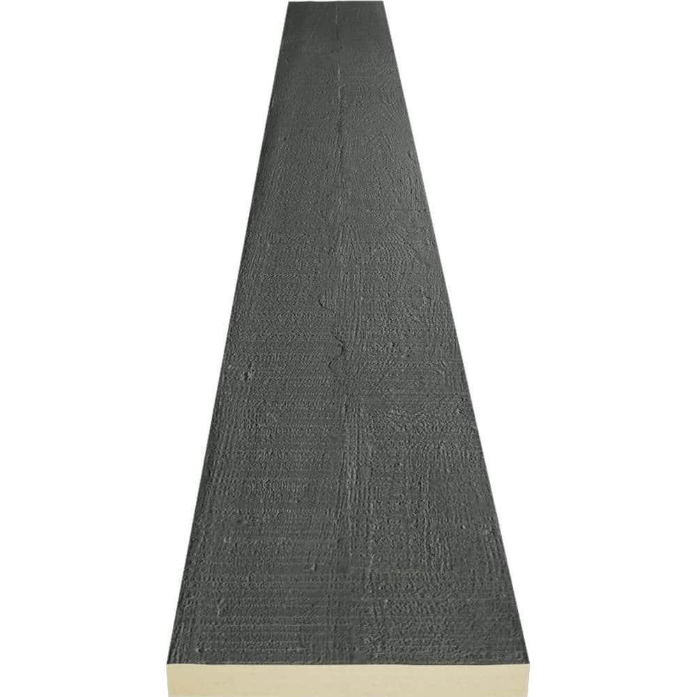 Slate Finish Rough Cedar Faux Wood Beam Plank, 6" x 96"