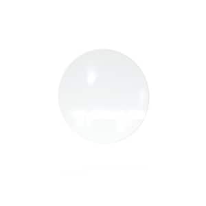 Coda 36 in. Magnetic Circular Glass Whiteboard, Low Profile, White, 1-Pack